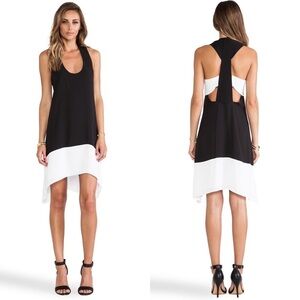 BCBGMaxazria Kylie Color Block Dress Black XXS